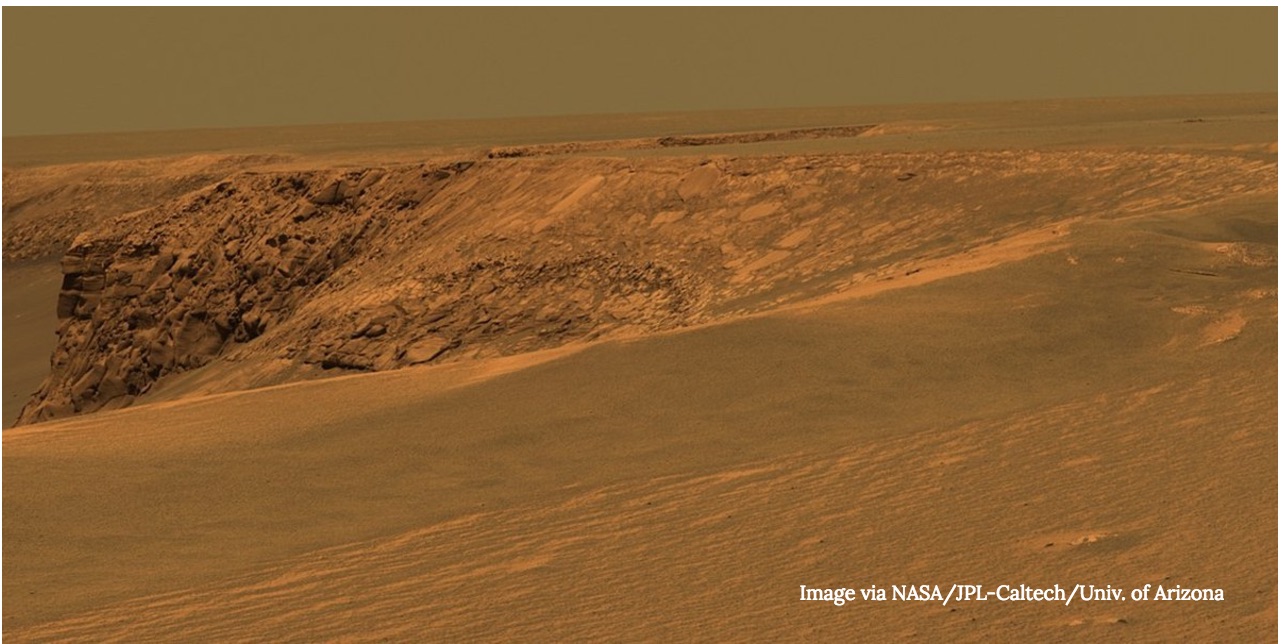 Risks on Mars Mean Humans Might Want to Follow Opportunity Rover's Tracks