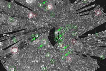 Tons of Water Ice Found on the Moon's North Pole