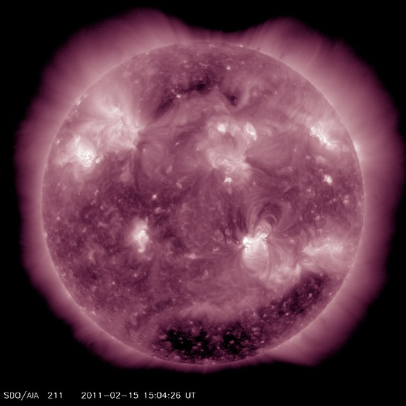An X2.2 flare erupted from the sun