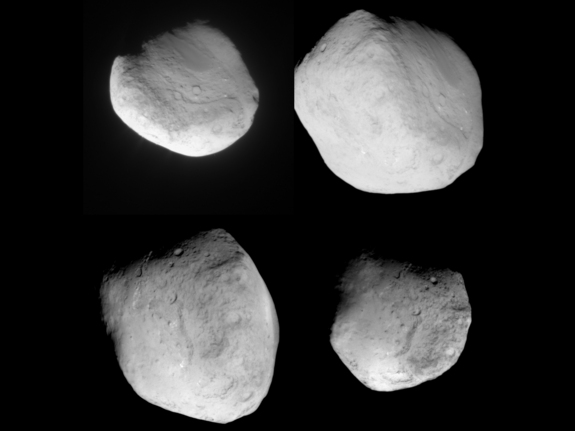 Four Views of Comet Tempel 1
