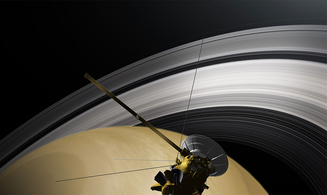 Grand Finale' at Saturn Begins: Cassini Spacecraft's 1st Ring Dive in Pictures